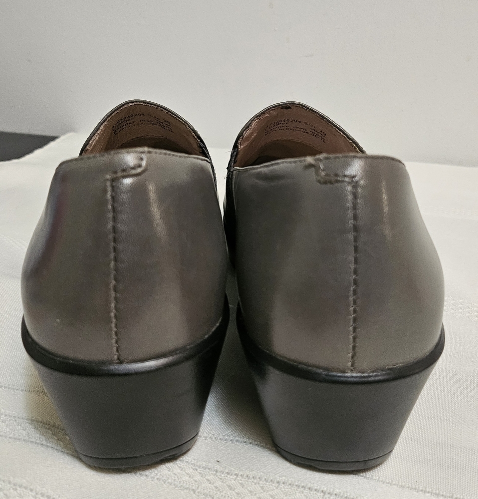 Dansko Jessica Women's Clog Size 39(Us 8.5-9 ) Gray Leather Slip On Wedge Shoes - Picture 9 of 10